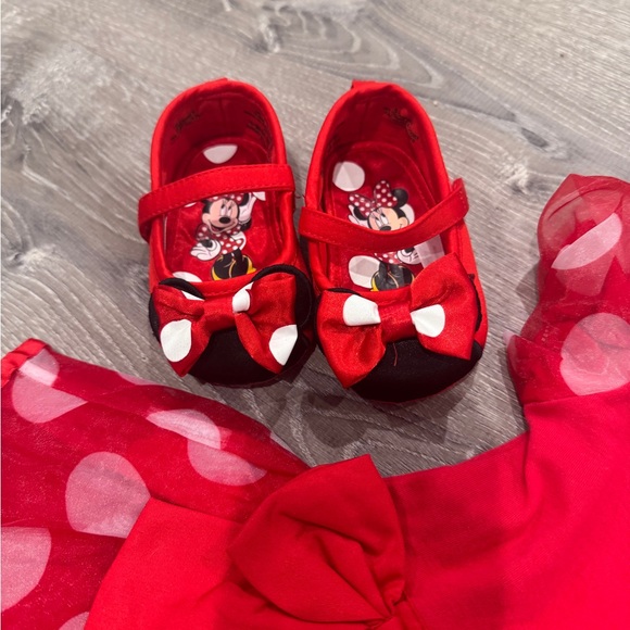 Disney Baby Red Polka Dot Dress with Accessories - Picture 5 of 9